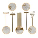Ensemble de rteaux en bambou zen, dessin de table de sable de jardin, aide pdagogique, dcoration de ...