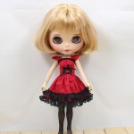 Ensemble de robes rouges faites a la main, accessoires pour poupée azone licca, cadeaux pour filles, ... Ensemble de robes rouges faites a la main, accessoires pour poupée azone licca, cadeaux pour filles, ...