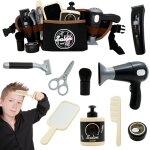 Ensemble de salon de beaut, 10 pices kit coiffure pour enfants, jouets de salon de coiffure, mode jeu ...