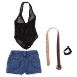 Ensemble short et body en denim pour poupe de 12 pouces, 1:6, figurine phicen tbl kumik