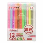 Ensemble de stylos gel de couleur blanche, 0. 6mm, 12 pièces / boîte, marqueurs de croquis, pour enfants, ... Ensemble de stylos gel de couleur blanche, 0. 6mm, 12 pièces / boîte, marqueurs de croquis, pour enfants, ...