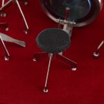 Ensemble de tambour en cuivre miniature 14 * 10 * 10cm, mod�le de musique, ornement d'affichage pour ...