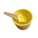 Ensemble de tasses a cr�me glac�e en plastique, 1 ensemble, mini bol a cr�me glac�e adorable, ensemble ...