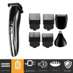 Ensemble de tondeuse a cheveux electrique 3 en 1, rasoir a barbe rechargeable sans fil, kit de toilettage ...