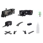 Ensemble de train a domicile en alliage m�tallique, jouet de train electrique, lumi�res de fum�e, son, ...
