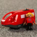 Ensemble de train electrique rc pour enfants, locomotive a fente magn�tique moul�e, jouet adapt� a la ...