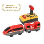Ensemble de train electrique rc, locomotive t�l�command�e, train magn�tique moul� sous pression, jouet ...