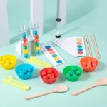 Ensemble de tubes a essai montessori pour gar�ons et filles, jouets d'apprentissage pr�scolaire, cadeaux ...