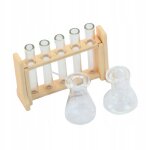 Ensemble de tubes a essai en verre transparent pour maison de poupée 1 / 12, modèle de salle de jeux ... Ensemble de tubes a essai en verre transparent pour maison de poupée 1 / 12, modèle de salle de jeux ...