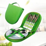 Ensemble d'ustensiles pour pique - nique en acier inoxydable, kit pour le camping, barbecue bbq, cuillre, ...