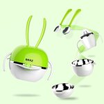 Ensemble de vaisselle portable en acier inoxydable 304 pour enfants, bol de voyage en plein air pour ...