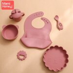 Ensemble de vaisselle en silicone pour b�b�, bol d'alimentation, cuill�re, tasse en silicone sans bpa, ...