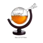 Ensemble de verres a whisky globe, 1 pice, carafe a whisky, cristal, vodka, distributeur d'alcool, bar, ...