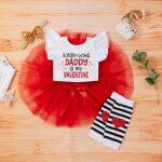 Ensemble de vtements pour bbs filles, barboteuse imprime, body + jupes en tulle, streetwear