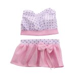 Ensemble de vtements d'et pour poupes amricaines, hauts sans manches, gilet et mini - jupe a nud ...