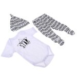 Ensemble de vtements mignons, barboteuse, pantalon ray, chapeau pour poupe nouveau - n de 20 a 22 ...