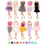 Ensemble de v�tements de poup�e pour enfants, mini accessoires pour maison de poup�e, d�contract�s, a ...