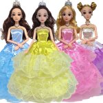 Ensemble de v�tements de poup�e de mariage de mode de 4 pi�ces, v�tements de poup�e de fille de 11  , ...