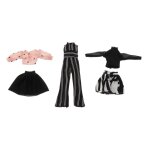 Ensemble de vtements tendance, tenue, jupe, haut, combinaison, robe de princesse noire, accessoires ...