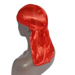 Enveloppe de tte en satin style hip hop, durag pour homme, accessoire de type turban pour cheveux, couleur ...