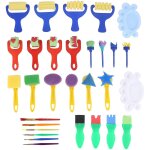 Eponge de peinture pour enfants, jouet educatif, art, graffiti, peinture, outil, ensemble d'impression, ...