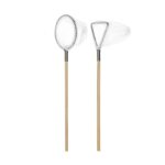 Epuisette a poisson miniature, 10 cm, 2 pcs pour le monde des lutins - rico design ecru