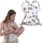 Ergonomic baby carrier, front and back baby carrier, adjustable baby carrier for infants, hiking, lightweight ...