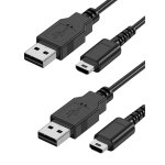Ersan - lot de 2 cbles de charge compatibles avec nintendo ds lite - cble de 1, 2 m uniquement pour ...