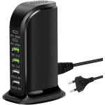 Ersan - 65w 6 ports usb chargeur multiple, cadeau d'anniversaire, cadeaux de vacances pour la famille ...