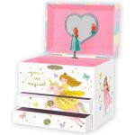 Ersan - bote a bijoux musicale princesse pour filles - bote a musique princesse pour enfants avec miroir, ...