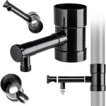 Ersan - collecteur d'eau de pluie 100 mm pour tuyau de descente, voleur de pluie avec valve intgre, ...