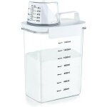Ersan - distributeur de lessive etanche a l'air de 1800 ml avec gobelet doseur, rangement lessive multi ...
