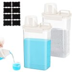 Ersan - doseur lessive liquide 2 pièces, 2500ml boite lessive avec gobelet doseur, distributeur lessive ... Ersan - doseur lessive liquide 2 pièces, 2500ml boite lessive avec gobelet doseur, distributeur lessive ...