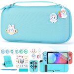 Ersan - etui ns switch accessoires pour ns switch 18 en 1 avec etui de transport switch, etui de jeu ...