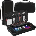 Ersan - etui de transport pour nintendo switch 2, housse rigide de protection intégrale avec 12 cartouches ... Ersan - etui de transport pour nintendo switch 2, housse rigide de protection intégrale avec 12 cartouches ...