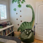 Ersan - ® - grand stickers muraux dinosaure enfant (139x176 cm) i autocollant mural enfant dinosaure ...