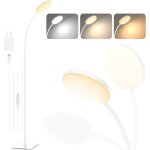 Ersan - lampadaire, [3 couleurs & 10 luminosits] liseuse led fine sur pied, lampadaire flexible rglable ...
