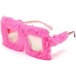 Ersan - lunettes de soleil a monture carrée en peluche douce, lunettes elégantes et pelucheuses, décoration ... Ersan - lunettes de soleil a monture carrée en peluche douce, lunettes elégantes et pelucheuses, décoration ...