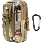 Ersan - sac tactique ceinture, nylon sacoche ceinture cp camoufler multifonctionnelle molle edc gadget ...