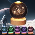Ersan - système solaire 3d - veilleuse boule de cristal - 8, 9 cm - 7 couleurs changeantes - lampe de ... Ersan - système solaire 3d - veilleuse boule de cristal - 8, 9 cm - 7 couleurs changeantes - lampe de ...