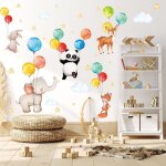 Ersan - toarti animaux ballons stickers muraux, garçon autocollant mural pépinière, couleur bébé animaux ... Ersan - toarti animaux ballons stickers muraux, garçon autocollant mural pépinière, couleur bébé animaux ...