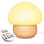 Ersan - usb champignon lampe, veilleuse led pour enfants en ¿avec base en silicone, lampe de chevet ...