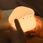 Ersan - veilleuse enfant, champignon veilleuse bb tactile rechargeable peut etre chronomtr, silicone ...