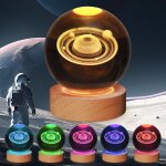 Ersan - veilleuse solaire 3d en forme de boule de cristal - 8, 9 cm - 7 couleurs changeantes - pour décoration ... Ersan - veilleuse solaire 3d en forme de boule de cristal - 8, 9 cm - 7 couleurs changeantes - pour décoration ...