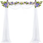 Ersan - voilage pour arche de mariage, mariage voilage draps, rideau photo en tulle, pour fond du studio, ...