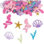 Ershi - 100pcs confettis de table sirne dcoration de table pour fte d'anniversaire enfant fille baby ...