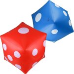Ershi - 2 grands ds gonflables dcorations de jouets de jeux de ds flottants de piscine gantes pour ...