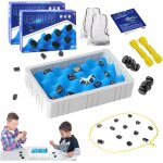 Ershi - 2x jeu d'checs magntique. jeu d`aimants de table. jeu de socit avec plateau, corde et 20 ...