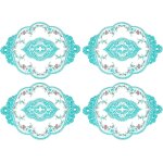 Ershi - 4pack de sets de table en dentelle rétro 12x17 pouces ovale napperons brodés français sous - ... Ershi - 4pack de sets de table en dentelle rétro 12x17 pouces ovale napperons brodés français sous - ...