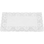 Ershi - 50 pièces napperons en papier dentelle blanc 7, 5 x 12 pouces napperons en papier rectangulaires ... Ershi - 50 pièces napperons en papier dentelle blanc 7, 5 x 12 pouces napperons en papier rectangulaires ...